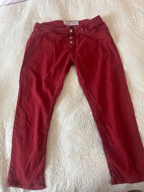 Jacob Cohen Men's Relaxed Jeans in Deep Red